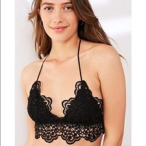 Out From Under Cari Lace Halter Bra Size S